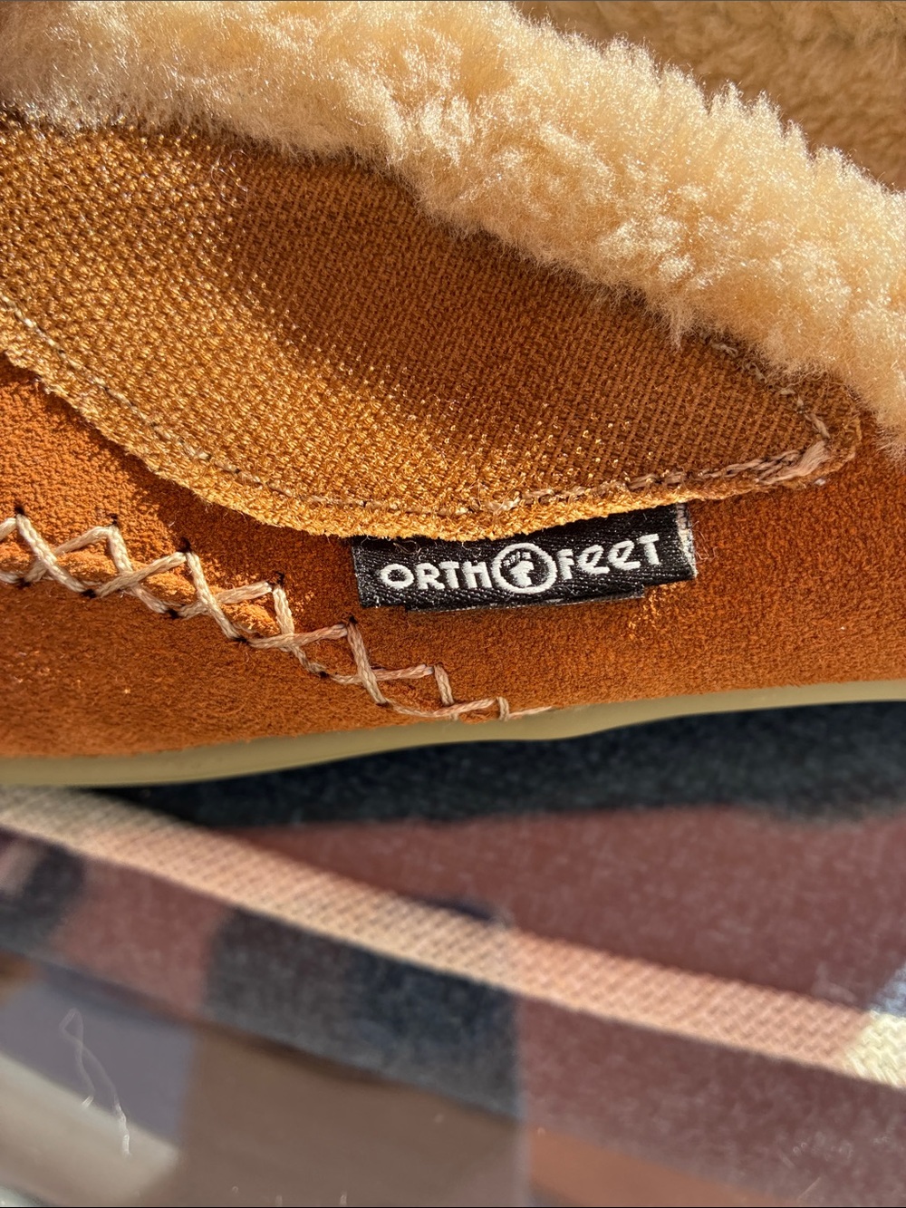 Cozy Shearling-Lined Suede Mules in Chestnut - Picture 7 of 8